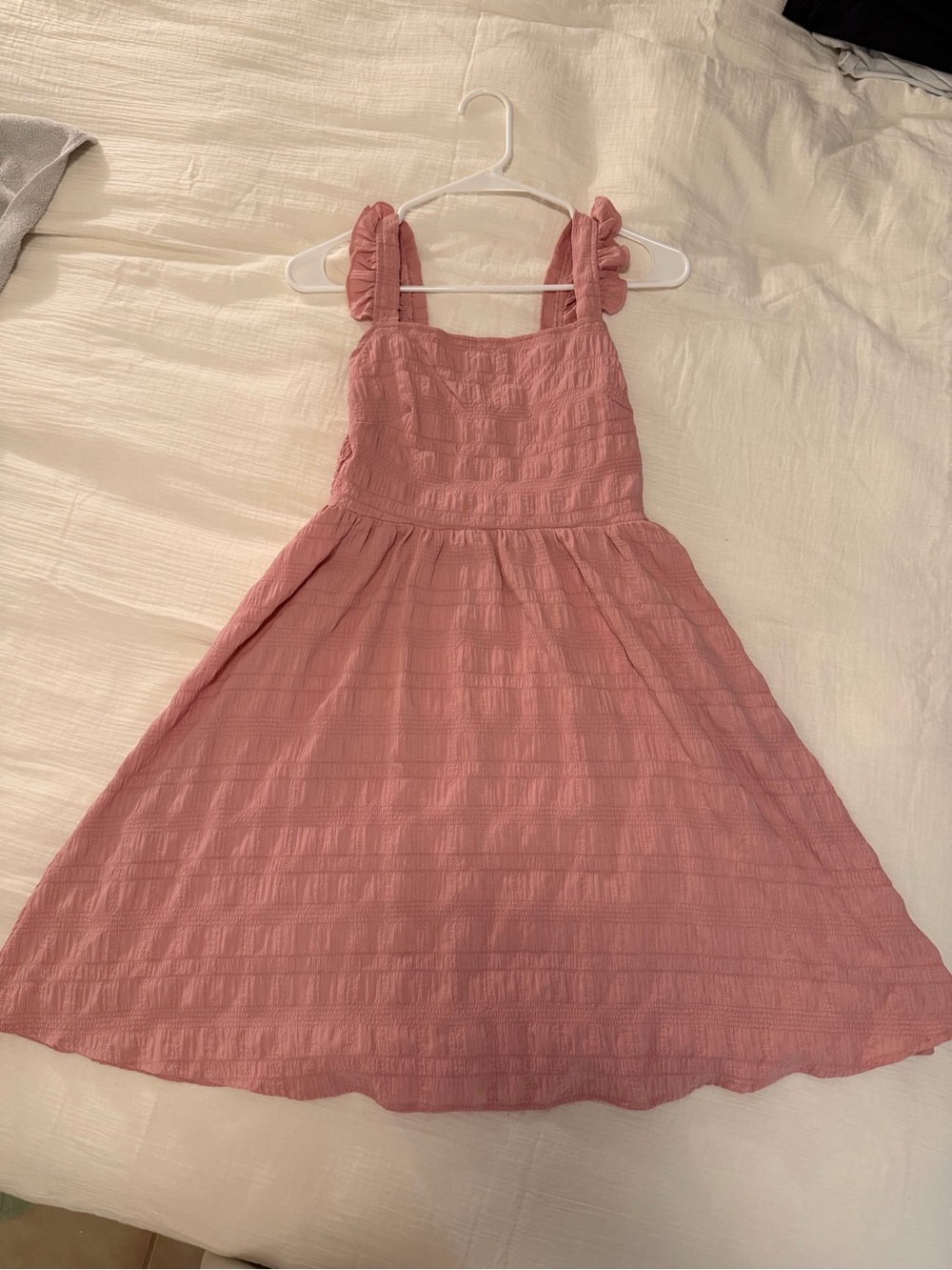 Pink Ruffled Strap Dress - Picture 1 of 3